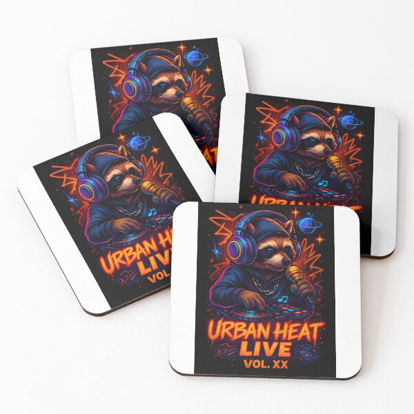 Item preview, Urban Heat Live Vol. XX - Raccoon DJ Vibes designed and sold by WolfPixelRo.