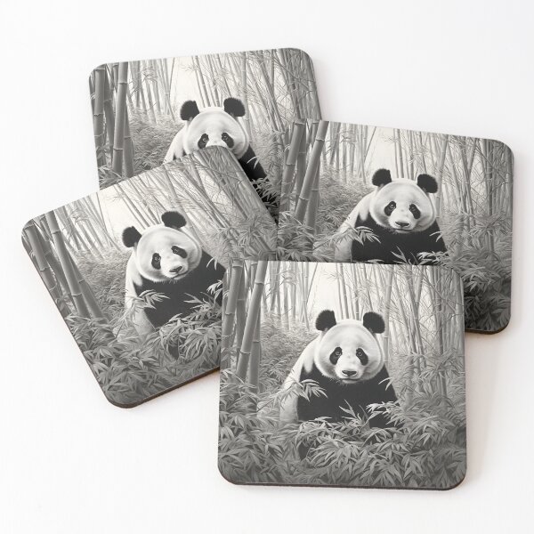 Item preview, Panda In The Bamboo Forest designed and sold by DrawnThreads.