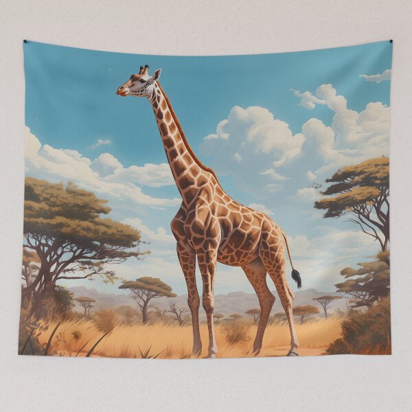 Item preview, Giraffe Serengeti Beauty designed and sold by DrawnThreads.