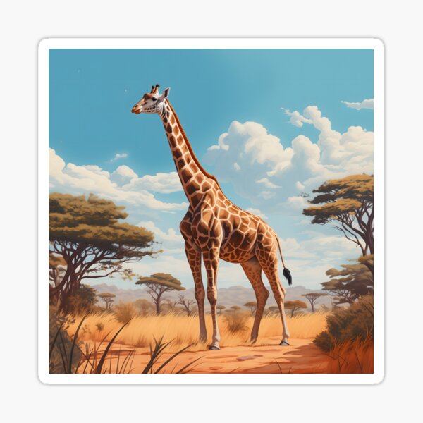 Item preview, Giraffe Serengeti Beauty designed and sold by DrawnThreads.