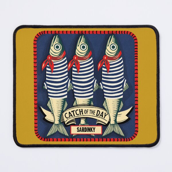 Item preview, Catch of the Day – Retro Sardine Design for Seafood Lover designed and sold by krisevansart.