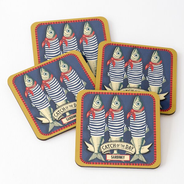 Item preview, Catch of the Day – Retro Sardine Design for Seafood Lover designed and sold by krisevansart.