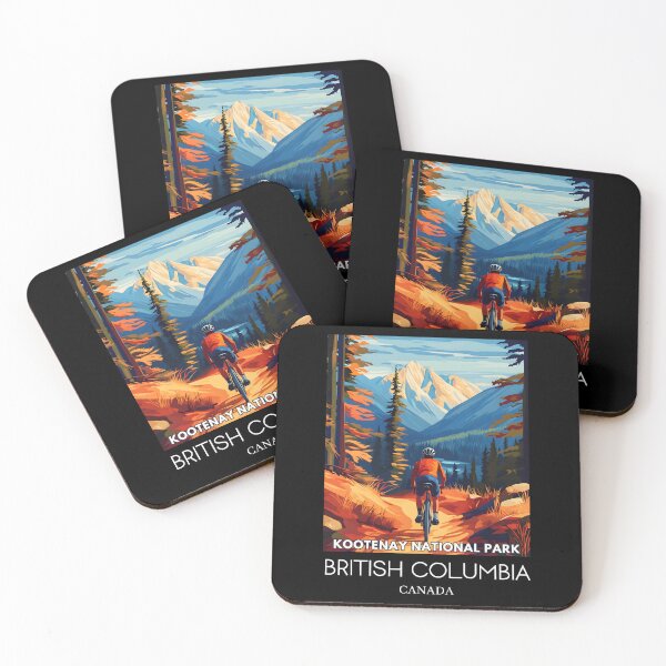 Item preview, A Pop Art Illustration of Kootenay National Park - Canada  designed and sold by StudioRedKoala.