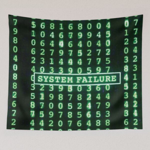 Item preview, Matrix Code Rain with System Failure Warning Display designed and sold by BestDetailer.