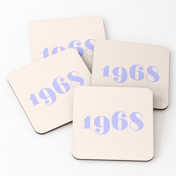 Item preview, 1968 – Stylish lilac vintage in retro typography style designed and sold by Vision Illustrated.