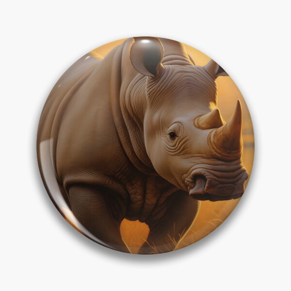 Aperçu de l'œuvre Rhinocéros résilient créée et vendue par DrawnThreads.