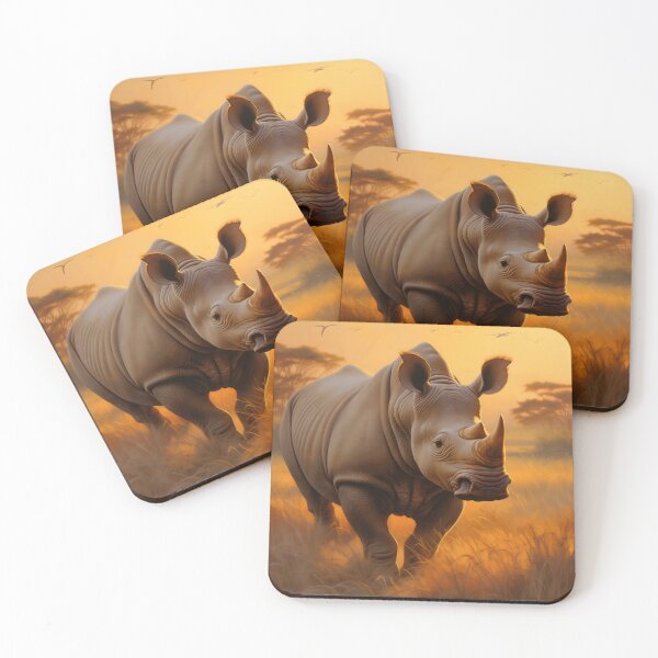 Item preview, Resilient Rhino designed and sold by DrawnThreads.
