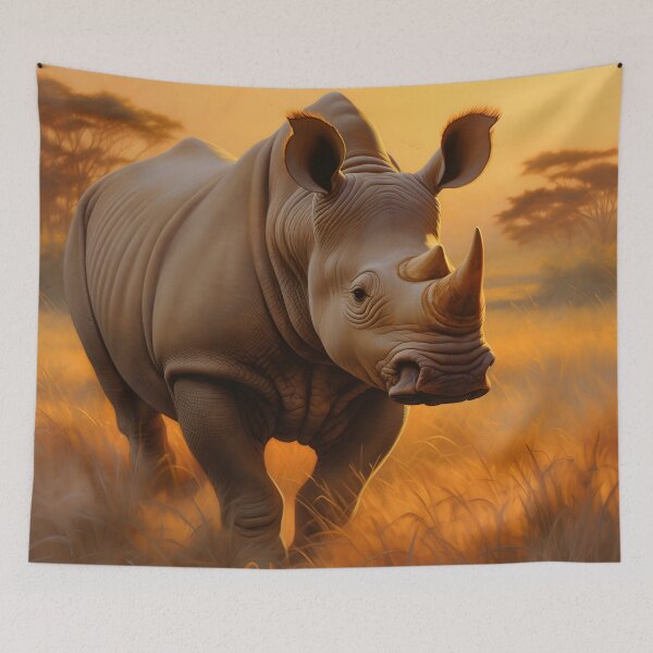 Item preview, Resilient Rhino designed and sold by DrawnThreads.