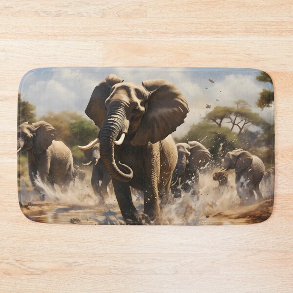 Item preview, Playful Elephants designed and sold by DrawnThreads.