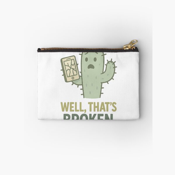 Item preview, Well, That’s Broken – Funny Cactus Phone Fail Design designed and sold by THE STYLE LAB.