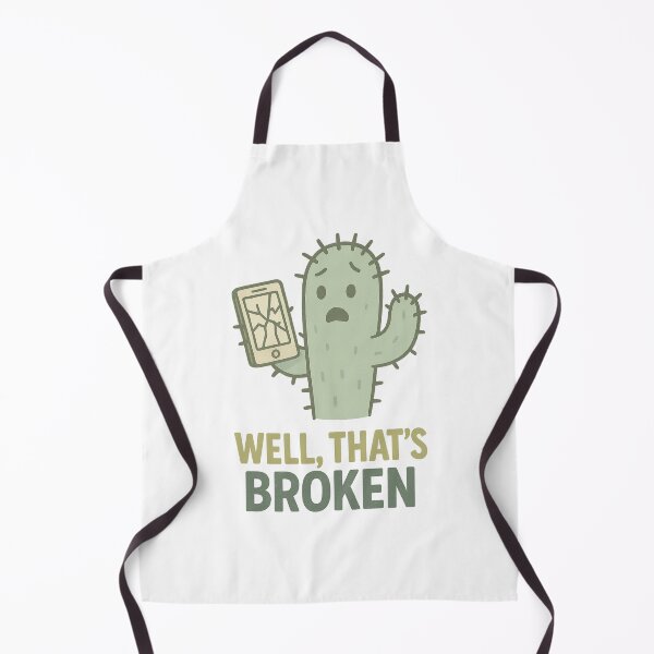 Item preview, Well, That’s Broken – Funny Cactus Phone Fail Design designed and sold by THE STYLE LAB.