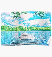 A Day at the Lake Poster