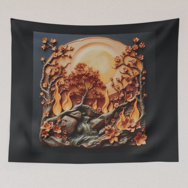 Item preview, tree floral 3d rendered art abstract designed and sold by  Mudikeys.