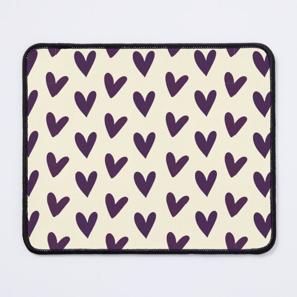 Item preview, Purple Love - Hearts in Violet on Beige designed and sold by Vision Illustrated.