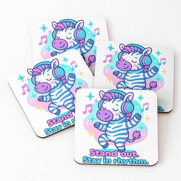 Item preview, Stand Out, Stay in Rhythm – Zebra Shirt, Vaporwave Dance Cartoon Design designed and sold by LEO Vaporwave.