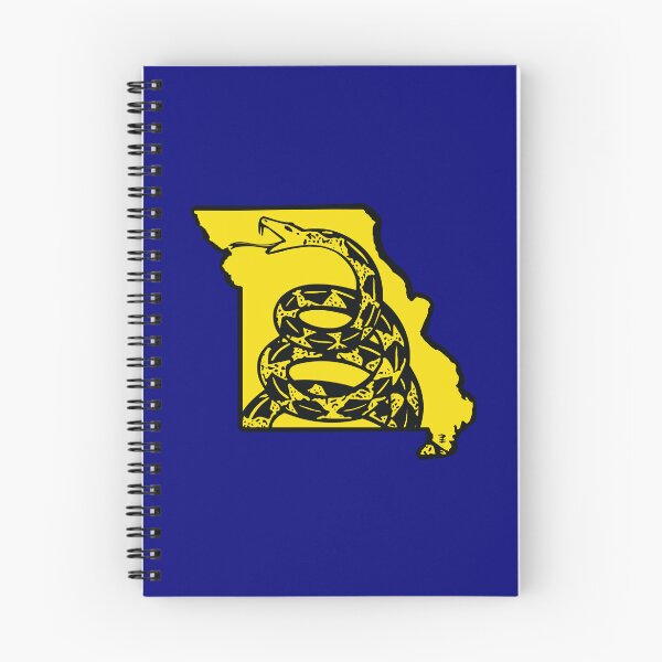 Item preview, MISSOURIAN  - Libertarian - Don't Tread On Me Gadsden Snake on  MISSOURI   Map on Blue default background, #020279 designed and sold by pelagio.