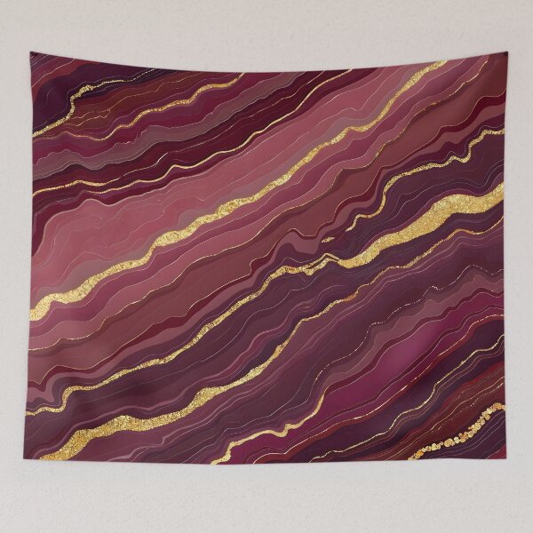 Item preview, Burgundy Luxury Agate Marble Trendy Collection designed and sold by TrendyDesigne412.