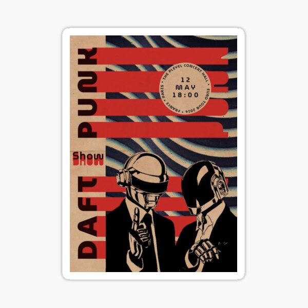 Aperçu de l'œuvre affiche de Daft Punk créée et vendue par Cine Merch.