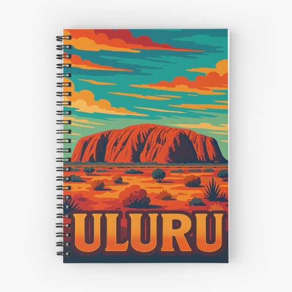 Item preview, Uluru Retro Pop Art Travel Poster | Vibrant Digital Landscape Design | Iconic Australian Landmark in Bold Colors | Vintage-Inspired Outback Adventure Art | Uluru Sunset Aesthetic designed and sold by PaintedPixels01.