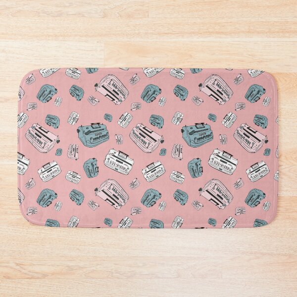 Item preview, Braillers. Illustration of braille typing device. Pink and green repeating pattern. designed and sold by LayerCakeDigDes.