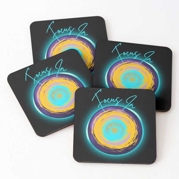 Item preview, Focus In – Neon Swirl Energy Abstract Design designed and sold by Rantrix.