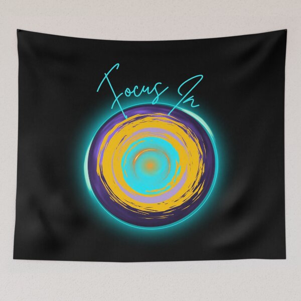 Item preview, Focus In – Neon Swirl Energy Abstract Design designed and sold by Rantrix.