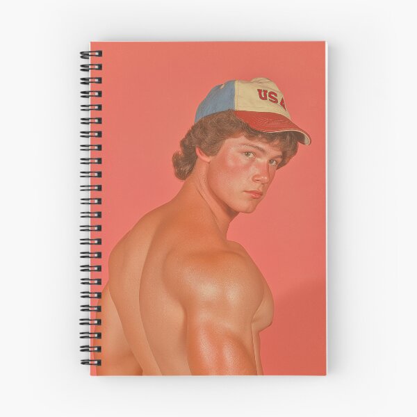 Item preview, Retro Shirtless Sexy Baseball Cap Athlete Portrait designed and sold by Atlas Kai.