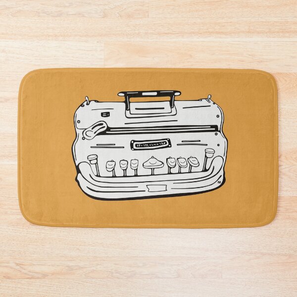Item preview, Brailler. Black line illustration front view. Yellow designed and sold by LayerCakeDigDes.