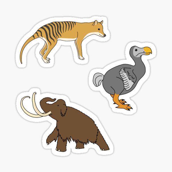 Item preview, Extinct Animals designed and sold by Leapingdoe.