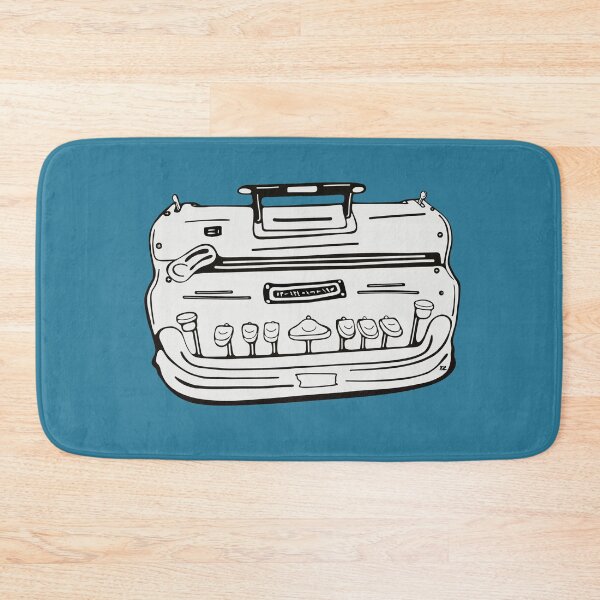 Item preview, Brailler. Black line illustration front view. Teal designed and sold by LayerCakeDigDes.