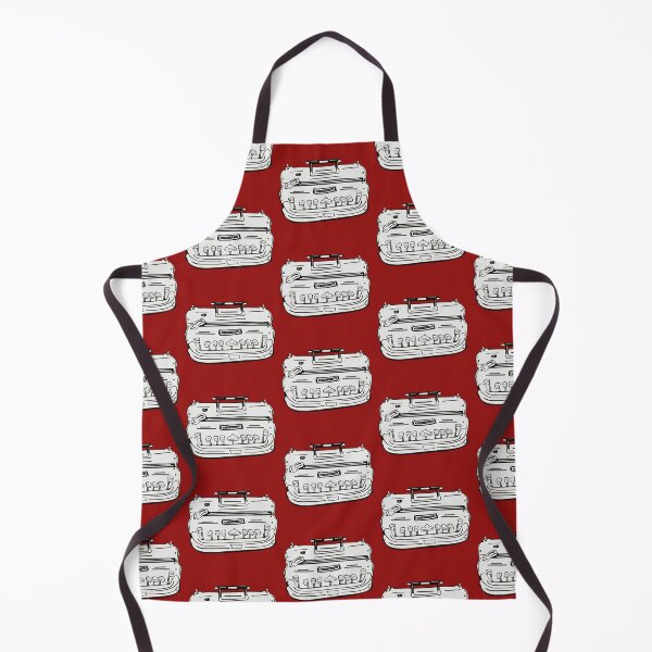Item preview, Brailler. Black line illustration front view. Red designed and sold by LayerCakeDigDes.