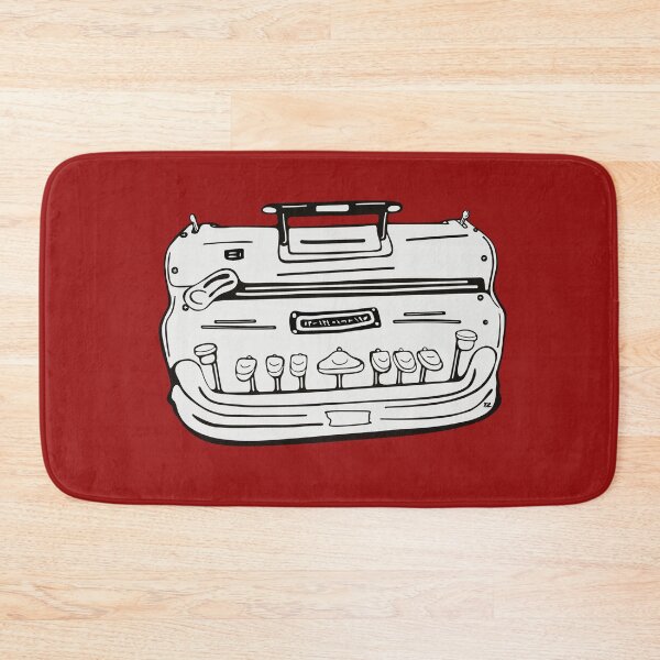 Item preview, Brailler. Black line illustration front view. Red designed and sold by LayerCakeDigDes.