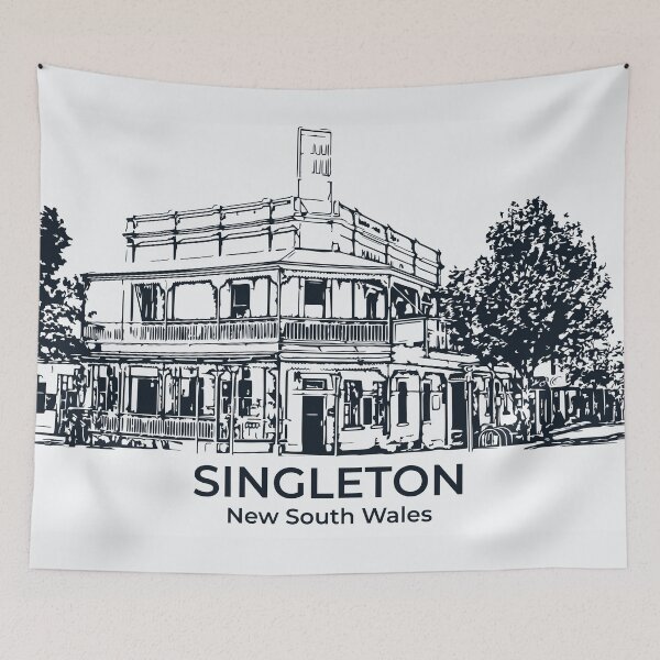 Item preview, Singleton - New South Wales designed and sold by Lakeric Cityscapes.