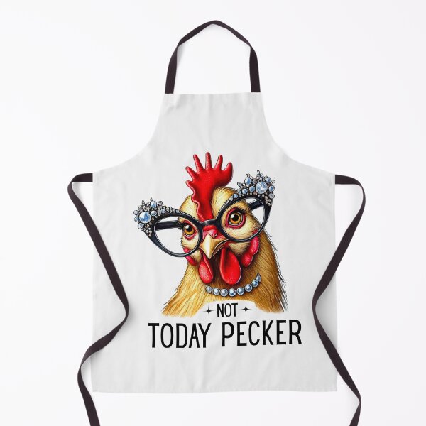 Item preview, Not Today Pecker Crazy Chicken Lady  designed and sold by ManiaGrania.