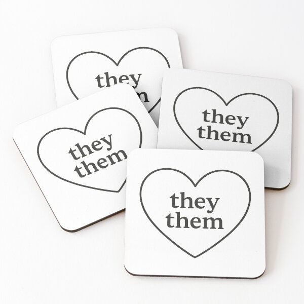 Item preview, They Them Pronouns Heart designed and sold by Owcomm.