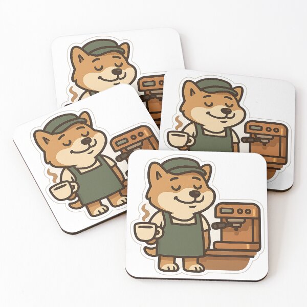Item preview, Relaxed Barista Dog Brewing Joy designed and sold by Anime and 90s Style.