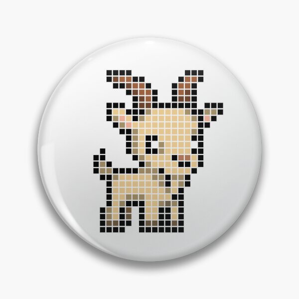 Item preview, Pixeled goat (cream) designed and sold by Brain Fart Buffet.