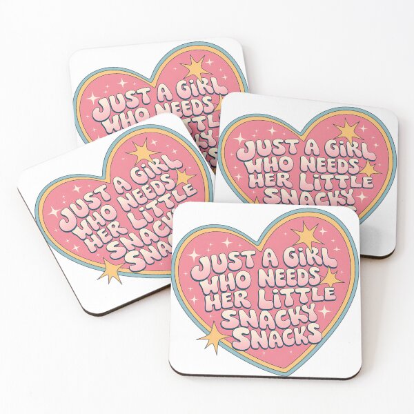 Item preview, Just A Girl Who Needs Her Little Snacky Snacks  designed and sold by Pink Pineapple Works.