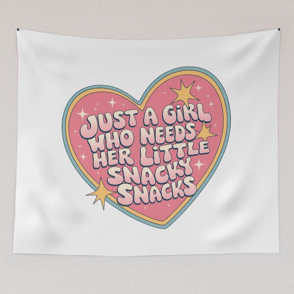 Item preview, Just A Girl Who Needs Her Little Snacky Snacks  designed and sold by Pink Pineapple Works.