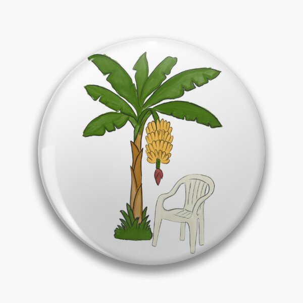 Item preview, Plastic Chair and Banana Tree (Watercolor) designed and sold by byebyesally.