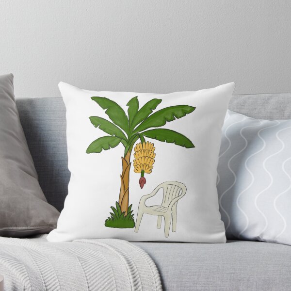 Item preview, Plastic Chair and Banana Tree (Watercolor) designed and sold by byebyesally.
