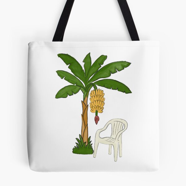 Item preview, Plastic Chair and Banana Tree (Watercolor) designed and sold by byebyesally.