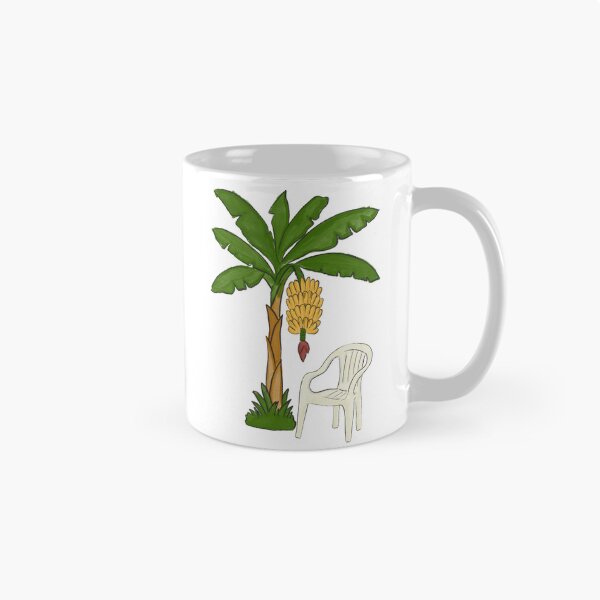 Item preview, Plastic Chair and Banana Tree (Watercolor) designed and sold by byebyesally.