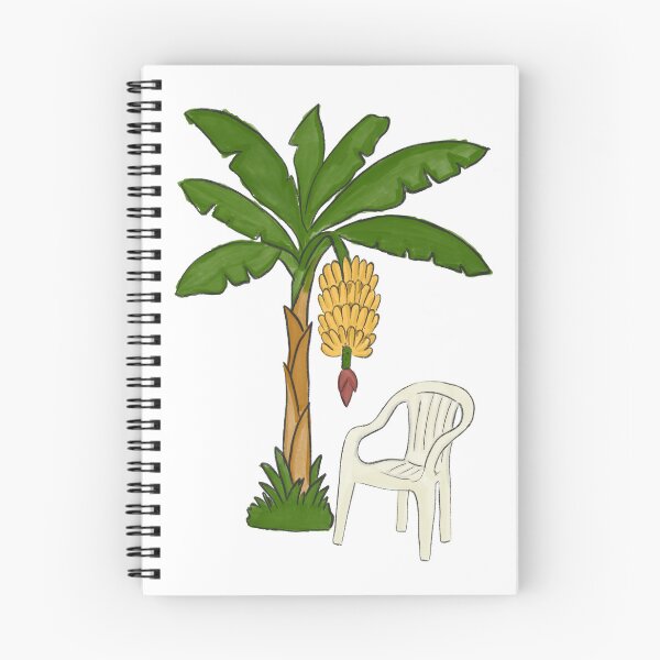 Item preview, Plastic Chair and Banana Tree (Watercolor) designed and sold by byebyesally.
