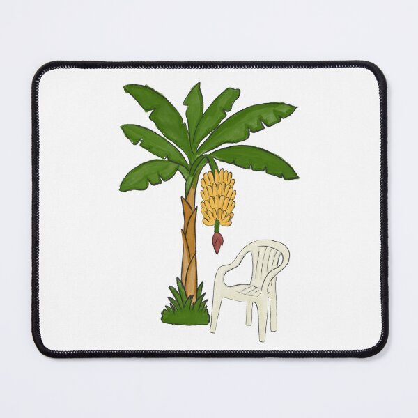 Item preview, Plastic Chair and Banana Tree (Watercolor) designed and sold by byebyesally.