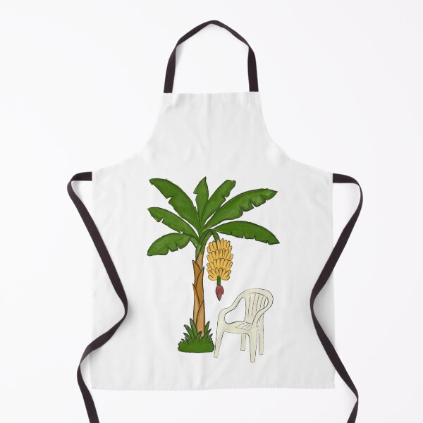 Item preview, Plastic Chair and Banana Tree (Watercolor) designed and sold by byebyesally.