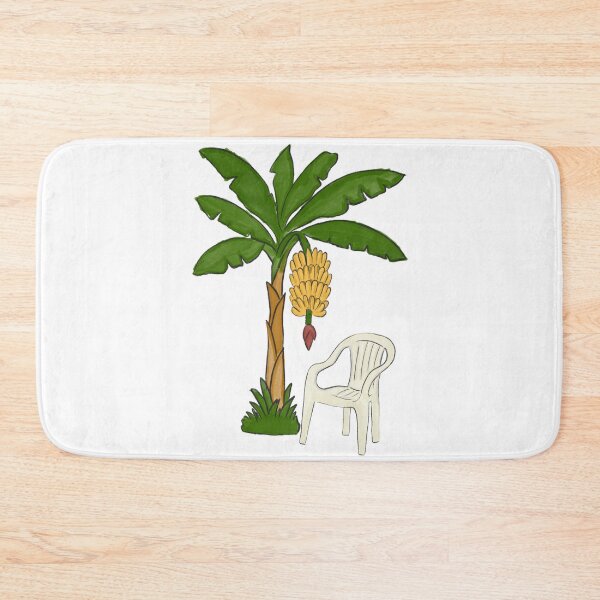 Item preview, Plastic Chair and Banana Tree (Watercolor) designed and sold by byebyesally.