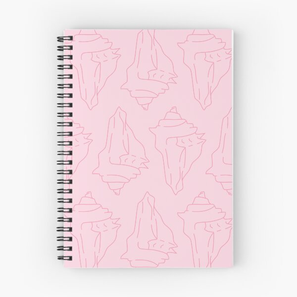 Item preview, pink conch shell minimalist pattern designed and sold by winterpumpkin.