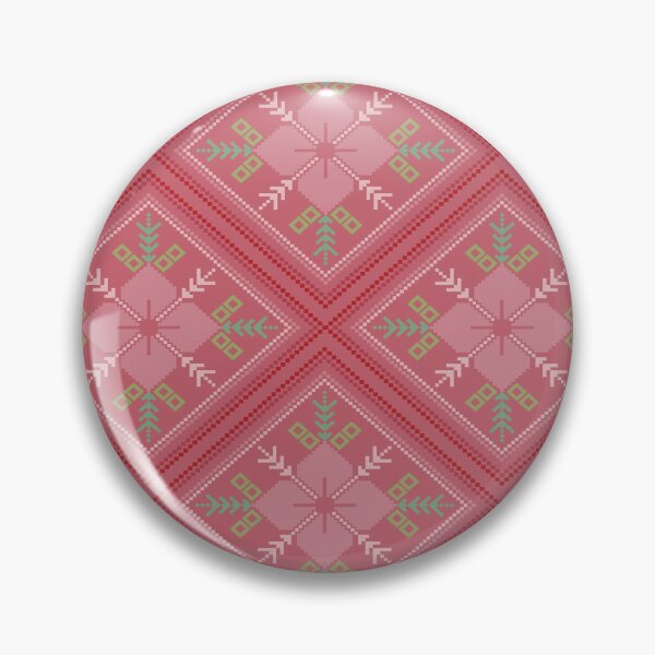 Item preview, Pixel art floral fabric pattern designed and sold by TawanSunday9.