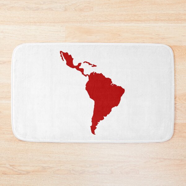 Item preview, Latin America Map in Red designed and sold by byebyesally.